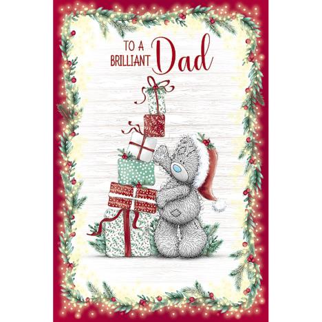 Brilliant Dad Stacking Presents  Me to You Bear Christmas Card